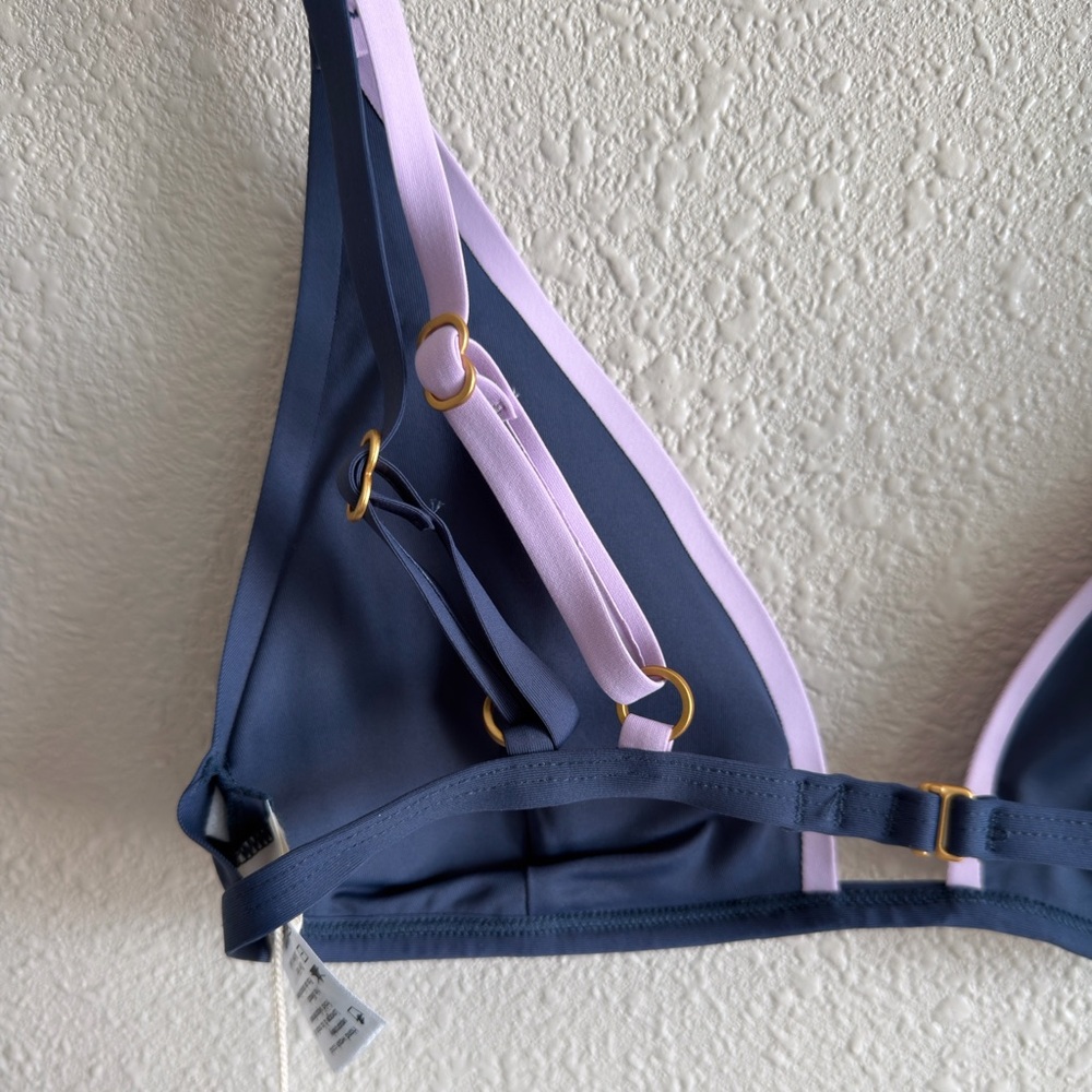 L*SPACE Finneas Bikini Top in Slate & Lily - Picture 8 of 13